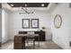 Chic office featuring modern lighting, decor, and ample natural light at 4619 Flagstaff Ct, Orlando, FL 32820