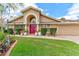 Charming single-story home with vibrant landscaping and a brick driveway at 677 Cheoy Lee Cir, Winter Springs, FL 32708