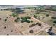 An aerial view depicts the property boundaries of this large property with two homes at 7823 Baron Ave, Howey In The Hills, FL 34737