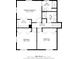 Floor plan showing primary bedroom with walk-in closet and two bathrooms at 7823 Baron Ave, Howey In The Hills, FL 34737