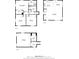 Floor plans showing layout of the first, second, and third floors with measurements at 7823 Baron Ave, Howey In The Hills, FL 34737