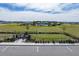 Aerial view of a well-maintained dog park within a community, complete with green space and convenient parking at 1803 Perch Hammock Loop, Groveland, FL 34736