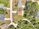 Aerial view of the home in a neighborhood setting with nearby amenities at 2004 Prescott Blvd, Deltona, FL 32738