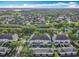 Aerial view showcasing a community surrounded by lush greenery, mature trees, and elegant townhomes at 2240 Osprey Ave, Orlando, FL 32814
