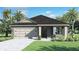 Charming single-Gathering home with a two-car garage, green lawn and beautiful tropical landscaping at 1218 Alstonia Ln, Mount Dora, FL 32757