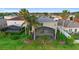 Aerial view of a spacious backyard with a screened in pool at 1430 Clarks Summit Ct, Orlando, FL 32828