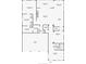 Detailed floor plan showcasing the layout of the first floor, including kitchen, living spaces, and bedrooms at 1675 Amsel Falls Park Ter, Winter Garden, FL 34787