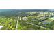 Scenic aerial view showcasing lush green surroundings, community amenities, and a picturesque neighborhood setting at 1842 Turnbull Lakes Dr, New Smyrna Beach, FL 32168