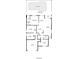 Detailed floor plan showcasing a 1,452 square foot layout, including four bedrooms, living spaces, and a pool at 217 Herring St, Davenport, FL 33897