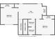 Second floor plan featuring two bedrooms with ensuite baths, and a loft at 2306 Hargill Dr, Orlando, FL 32806