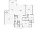 A detailed floor plan of the house, showcasing the layout of the living room, kitchen, bedrooms, and bathrooms at 2306 Hargill Dr, Orlando, FL 32806