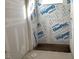 Unfinished bathroom, ready for your custom design, features a shower space prepped for tiling at 2395 Zuni Road, St Cloud, FL 34771