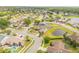 An aerial view of a quiet neighborhood with a pond and lush landscaping at 2844 Eagle Lake Dr, Orlando, FL 32837