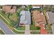 Aerial view showing the house with a well manicured yard and the surrounding neighborhood at 3192 Running Deer Path, Kissimmee, FL 34746