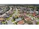A diverse, established neighborhood of single-Gathering homes is showcased in an aerial view at 3192 Running Deer Path, Kissimmee, FL 34746