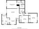 Detailed floor plan showcasing layout of bedrooms, bathrooms, kitchen, and living areas at 3192 Running Deer Path, Kissimmee, FL 34746