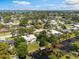 Waterfront homes feature docks and mature trees with downtown skyline in the distance under sunny blue skies at 3204 Tradewinds Trl, Orlando, FL 32805