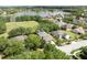 Aerial view showing property's proximity to a neighborhood pond at 341 Kirkhill St, Ocoee, FL 34761