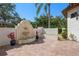 Private courtyard includes water feature and seating area, perfect for relaxation and enjoying the Florida lifestyle at 3412 Lilas Ct, Windermere, FL 34786