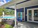 Comfortable poolside lounge area with convenient vending machine access at 5354 Diplomat Ct # 105, Kissimmee, FL 34746