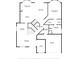 A first-floor floorplan features kitchen, living and Gathering room, and primary bedroom with ensuite bath at 5803 Cheshire Cove Ter, Orlando, FL 32829