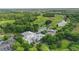 Aerial view of community with pool, tennis courts, golf course, and clubhouse at 7130 Forty Banks Rd, Harmony, FL 34773