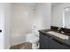 Bathroom featuring a tiled tub and shower and modern vanity at 8802 Positivity Dr, Kissimmee, FL 34747