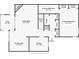 Layout displaying the dimensions of the kitchen, living room, lanai, dining room, primary bedroom and bathroom, and stairwell at 940 Douglas Ave # 118, Altamonte Springs, FL 32714