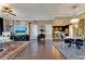 Open concept living space with dining area, kitchen, and living room at 100 S Eola Dr # 1102, Orlando, FL 32801