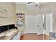 Spacious office includes desk space and bookshelves and is perfect for work or study at 11209 Taeda Dr, Orlando, FL 32832