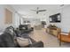 Open floor plan showcasing a spacious living room connected to the kitchen with ample seating at 116 Hurst Ct, Deland, FL 32724