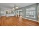 Open concept living space featuring seamless flow and wood floors at 1329 Maury Rd, Orlando, FL 32804
