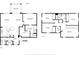 Detailed floor plan of the first and second floor featuring dimensions at 1423 Marsh Meadow Ln, Davenport, FL 33896