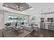 Bright living area with large windows, open floor plan, and a cozy seating area at 15319 Soaring Bluff Dr, Montverde, FL 34756