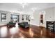 Bright living room with hardwood floors, stylish furnishings, and open concept at 1712 Boat Launch Rd, Kissimmee, FL 34746