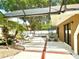 Covered patio with outdoor seating and view of the screened pool, perfect for entertaining at 2155 Palm View Dr, Apopka, FL 32712
