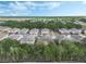 Community aerial shot of residential homes in a neighborhood with mature trees at 2256 Betsy Ross Ln, St Cloud, FL 34769