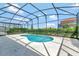 Inviting backyard pool with screened enclosure and well-maintained concrete patio at 2311 Victoria Dr, Davenport, FL 33837