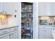 Pantry in kitchen with wire shelving and bright white cabinetry at 2602 Shirehall Ln, Winter Garden, FL 34787