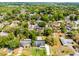 An aerial view showcases the backyard pool and landscaping enhancing the property's appeal at 261 West Citrus St, Altamonte Springs, FL 32714