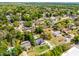 The aerial view highlights the backyard pool and the mature trees surrounding the property at 261 West Citrus St, Altamonte Springs, FL 32714