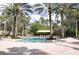 Community pool and palm trees enhance the scenery at 3317 Oakmont Ter, Longwood, FL 32779