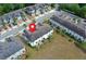 An aerial view of the homes in the community and the surrounding neighborhood at 3661 Brighton Park Cir, Orlando, FL 32812