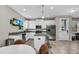 Modern kitchen featuring stainless steel appliances and a center island with seating at 3661 Brighton Park Cir, Orlando, FL 32812