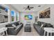 Spacious living room with comfortable seating and plenty of natural light from large windows at 3661 Brighton Park Cir, Orlando, FL 32812