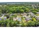 Aerial shot highlighting the neighborhood with tree-lined streets and well-kept homes at 5345 Sunrise Blvd, Orlando, FL 32803