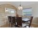 Inviting dining room with an accent wall and a pendant light, perfect for Gathering gatherings at 838 Kildrummy Dr, Davenport, FL 33896