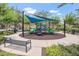 Community playground with slides, climbing structures, and sunshade for enjoyment at 13118 Honey Locust Dr, Orlando, FL 32828