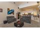 Spacious living room open to the bright kitchen and offers great natural light at 1701 Knotting Hill Dr, Orlando, FL 32835