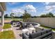 Enjoy this home's welcoming backyard, complete with a fire pit and comfortable seating for relaxation and gatherings at 2547 Great Heron Ave, St Cloud, FL 34773